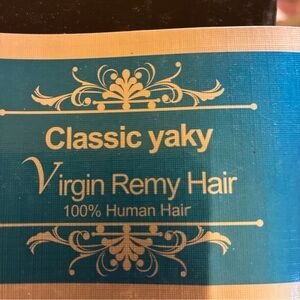 Classic Virgin Remy Hair Color 1 black
